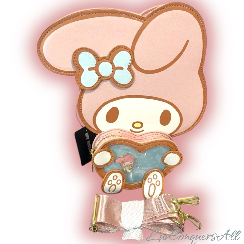 Sanrio My Melody Heart Figural Crossbody Bag